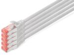 ASSMANN CAT 6 S/FTP patch cable 5 pieces to RJ-45 M 20 m SFTP 6 shielded halogen-free shaped without hook gray pack of 5 - DK-1644-200-5 (DK-1644-200-5)