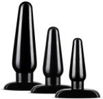 Anal Adventures Basic 3-Plug Kit Black