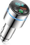 Mohard FM Transmitter Car Bluetooth 5.3, All-Metal PD 30W & QC3.0 18W Fast Car Charger Cigarette Lighter, Car Bluetooth Adapter Car Hands-Free System, Radio Frequency Transceiver, Ring Light - BC61 (BC61)