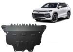  Acél motor, sebességváltó, hűtő, első lökhárító védőlemez Vw Tiguan - (2024-2026)