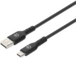Manhattan USB 2.0 Kábel USB-A - USB-C Fekete 2m 354929 (354929)