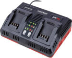 WORCRAFT Szerszámgép akkumulátortöltő, Worcraft CLC-20V-4.5D ShareSYS, fekete, 20 V, kétportos gyorstöltő (TC1130882)