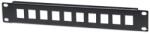 Manhattan Patch panel - Üres patch panel, 10 portos, 10" 1U, Fekete 714860 (714860)