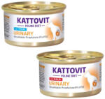 KATTOVIT 24x85g Kattovit Urinary nedves macskatáp- Vegyes csomag: 12x borjú + 12x tonhal