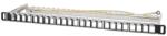 Manhattan Patch panel - Üres patch panel, 24 portos, 10" 0.5U, Fekete 721011 (721011)