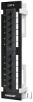 Manhattan Patch panel - Falra szerelhető, CAT6 UTP árnyékolatlan patch panel, 12 portos, 10" 1U, Fekete 560269 (560269)