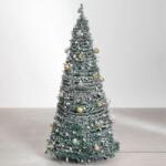  Díszített, dekoratív, készre szerelt, összecsukott karácsonyfa 150 cm (REALB2B-14526)