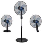 EUROLAMP Álló ventilátor 3 az 1-ben 50W/230V átm. 40 cm fekete 300-20011 (EU0722)