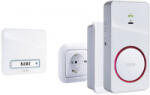 m-e GmbH modern-electronics Rádiójel vezérlésű gong Teljes készlet Megvilágított (41152) (41152)