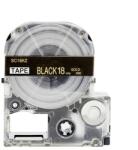 Compatibil Epson LK-5BKP, SC18KZ, C53S672095, 18mm x 9m, text auriu / fundal negru, banda compatibila (LKSC18KZ)