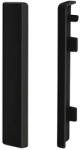 Arbiton Végzáró elem Fortino 8 cm-es parkettaszegélyléchez: Fekete (1 jobb + 1 bal) (158254000000003552 - FORTINO 80 - BLACK)