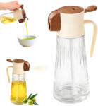  Olajpermetező, olajadagoló, olajszóró, olajspray, 380 ml - adagoló ecethez olívaolajhoz (v07504)