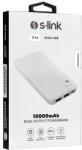 S-Link Powerbank - IP-G10N 10000mAh (2xUSB, Micro usb, Type-C, led, fehér) (G10N-10000MAH-AKC)