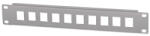 Manhattan Patch panel - Üres patch panel, 10 portos, 10" 1U, Szürke (714969)