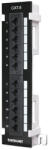 Manhattan Patch panel - Falra szerelhető, CAT6 UTP árnyékolatlan patch panel, 12 portos, 10" 1U, Fekete (560269)