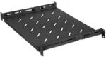 Manhattan Rackszekrény polc - 714716 (19", 1U, fix rögzítés, változtatható sínekkel: 750 - 950 mm mély, 20kg, fekete) (714716) - bbmarket