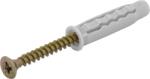 Tracon Electric Tracon T6UCS Univerzális tipli+csavar, szürke M6x30mm, PA6 (T6UCS)