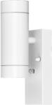 TRACON Tracon SPGU10IPFA2F Oldalfali spot lámpatest alkonykapcsolóval, kültéri, fehér 100-240VAC, 50Hz, 2xGU10, max. 35W, 30lux, IP44 (SPGU10IPFA2F)