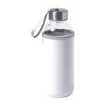  Kulacs üveg 420ml ivópalack neoprén fehér tokban, 64 × 190mm