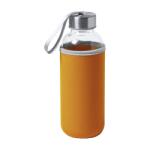  Kulacs üveg 420ml ivópalack neoprén narancssárga tokban, 64 × 190mm