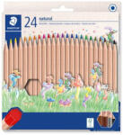 STAEDTLER Színes ceruza készlet, hatszögletű, STAEDTLER "Noris® natural 143N", 24 szín (TS143NC24) - tintasziget