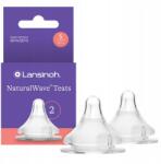 Lansinoh Etetőcumi Natural Wave Szabad Áramlás 2db 1-3m (5060062999693)