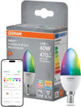 OSRAM E14 LED izzó 4.9W = 40W 470lm 2700-6500K RGB CCT szabályozható fényerejű 240° SMART MATTER Classic Osram (4099854461330)