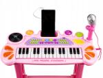 Multistore Billentyűzet orgona zongora mikrofonnal mp3 rózsaszín (HC490441 PINK)
