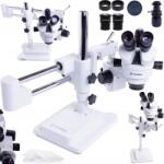 TECHREBAL Trinokuláris Sztereoszkóp Mikroszkóp 7-45x Techrebal 10HW Daru Kar (5EF9-158CF)