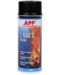 APP Hőálló lakk App L 650°C fekete spray