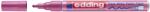 edding Marker permanent Edding 751 cu vopsea, corp metalic, varf rotund, 1-2 mm, roz metalic (ED751079)