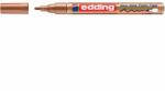 edding Marker permanent Edding 751 cu vopsea, corp metalic, varf rotund, 1-2 mm, cupru metalic (ED751055)