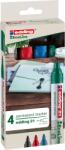 edding Marker permanent Edding 21 EcoLine, varf rotund 1.5-3mm, set 4 buc (ED000219)