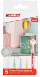 edding Set markere cu vopsea edding 751 Pastel, corp metalic, varf rotund, 1-2 mm, 5 culori (ED7510599)