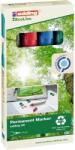 edding Marker permanent Edding 22 EcoLine, varf tesit 1-5 mm, set 4 buc (ED000315)