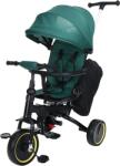 JHT Tricicletă Pliabilă JHT Premium 3 în 1 pentru Copii - Scaun Rotativ 360° și Rabatabil, Mâner Parental Reglabil și Detașabil, Roți PU cu Frână Dublă, Copertină Reglabilă, Verde, 12 Luni+, Max. 30 kg (J