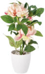 AdTrend Bujori artificiali crem in ghiveci 13, 5 x 43 cm (119397C)
