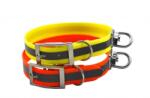 TETRAO Zgardă reflectorizantă Biothane portocaliu 60 cm - carabinier rotativ