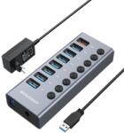 GRAUGEAR 7-Port USB-A 3.0 HUB + 1x Charging Port (G-HUB71-A)