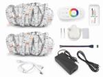 KOLORENO Set bandă LED 12V | 5050 | 300LED | 10m | IP20 | RGB + CONTROLER RF-RGB-004 + ALIMENTATOR 72W (RGB30IP20-72W)
