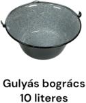 Staub Edények Gulyásbogrács zománcozott . minőségi, vastag falú. 10 literes