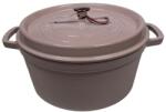 Staub Öntöttvas főzőedény, zománcozott, 28 cm/6, 7 liter, Cocotte Ronde kerek, rózsaszín sorbet (sorbet rose) (102)