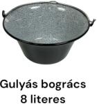 Staub Edények Gulyásbogrács zománcozott . minőségi, vastag falú. 8 literes