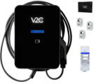 V2C Trydan Pro elektromos autó fali töltő (22 kW - 3x32A) (5m - Type 2)(DLB) - toltobazis