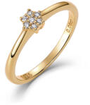 Olivie 9244 Eljegyzési gyűrű TERMÉSZETES GYÉMÁNT 0, 06ct GOLD Gyűrűméret: 5 (EU: 49-50) (TON)
