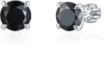 Olivie ezüst 7mm fülbevaló PIPPI BLACK 8355 (TON)
