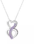 Olivie ezüst nyaklánc SZÍV VIOLET 7134 (MSC)