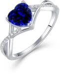 Olivie 9522 Ezüst gyűrű SZÍV BLUE Gyűrűméret: 10 (EU: 62-64) (TON)