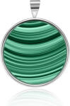 Olivie ezüst medál GREEN NATURAL MALACHIT 6016 (ZEN)