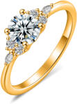 Olivie 9844 Ezüst gyűrű MOISSANITE ROSE Gyűrűméret: 9 (EU: 59-61) (HAI)